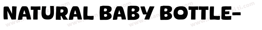 NATURAL BABY BOTTLE字体转换